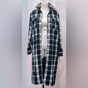 NY Collection
Women's Long Sleeve Calf Length Twill Shirt Jacket